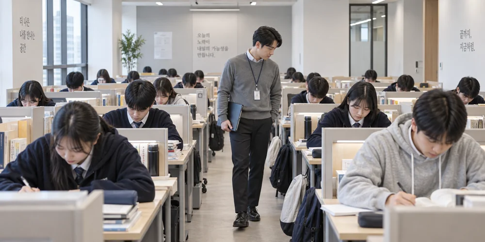 관리형 학원 자습실
